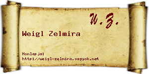 Weigl Zelmira névjegykártya